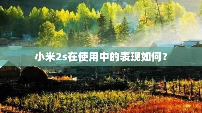 小米2s在使用中的表现如何? 小米2s在使用中的表现如何?