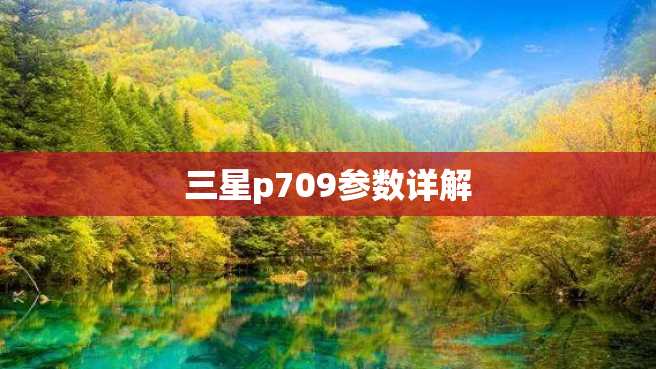 三星p709参数详解 三星p709参数详解