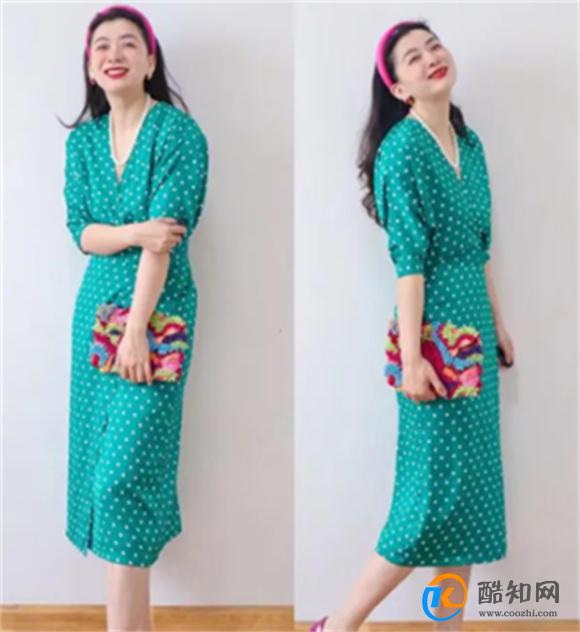 中年女人的夏天 亮色连衣裙才更惹眼 穿上它甜美又减龄