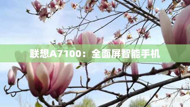 联想A7100:全面屏智能手机 联想A7100:全面屏智能手机