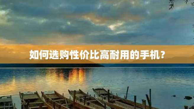 如何选购性价比高耐用的手机? 如何选购性价比高耐用的手机?