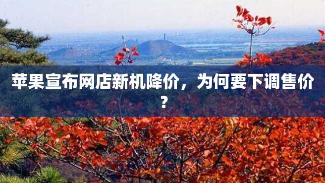 苹果宣布网店新机降价，为何要下调售价？