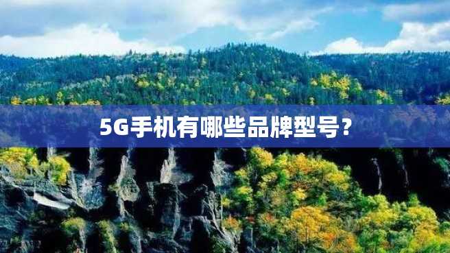 5G手机有哪些品牌型号? 5G手机有哪些品牌型号?