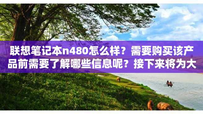 联想笔记本n480怎么样?需要购买该产品前需要了解哪些信息呢?接下来将为大家一一介绍。 联想笔记本n480怎么样?需要购买该产品前需要了解哪些信息呢?接下来将为大家一一介绍。