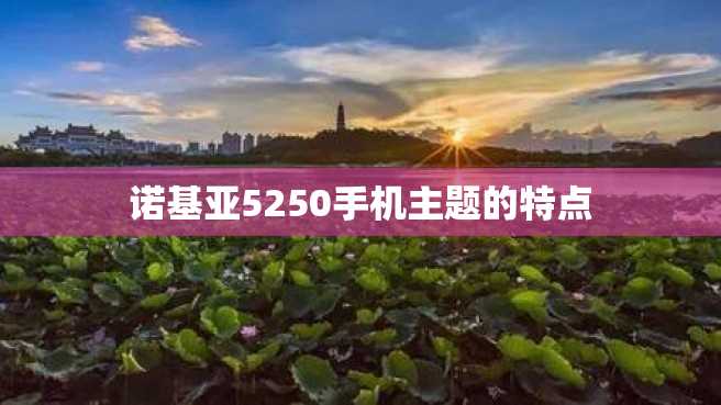 诺基亚5250手机主题的特点 诺基亚5250手机主题的特点