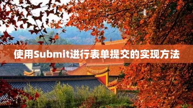 使用Submit进行表单提交的实现方法 使用Submit进行表单提交的实现方法