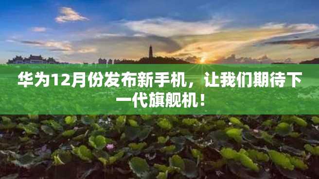 华为12月份发布新手机,让我们期待下一代旗舰机! 华为12月份发布新手机,让我们期待下一代旗舰机!