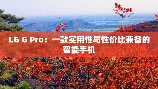 LG G Pro：一款实用性与性价比兼备的智能手机