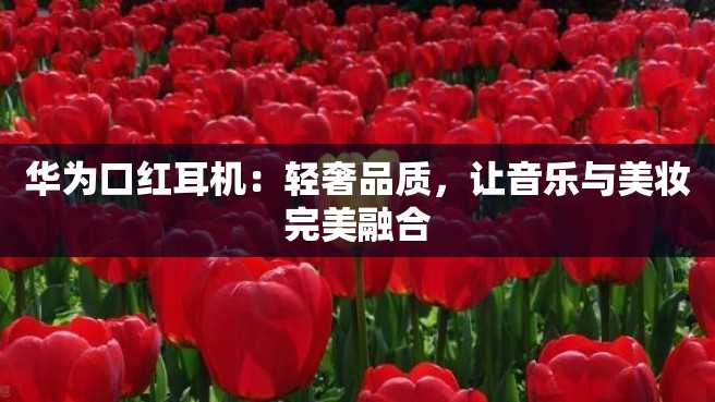 华为口红耳机:轻奢品质,让音乐与美妆完美融合 华为口红耳机:轻奢品质,让音乐与美妆完美融合