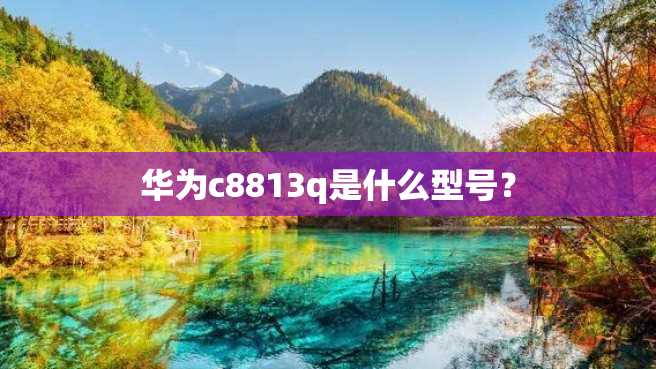 华为c8813q是什么型号? 华为c8813q是什么型号?