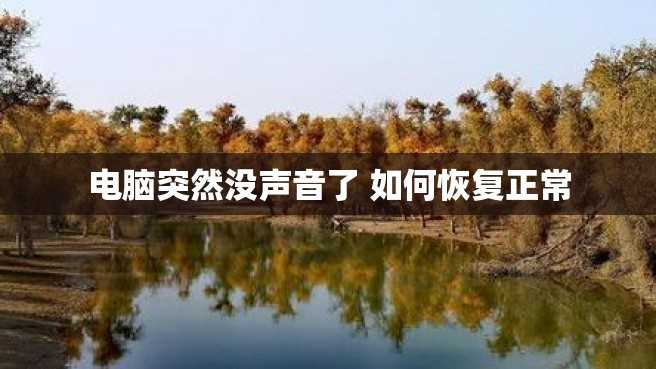 电脑突然没声音了 如何恢复正常 电脑突然没声音了 如何恢复正常