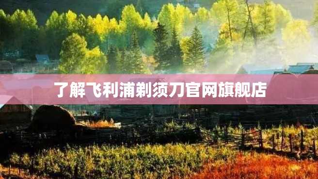 了解飞利浦剃须刀官网旗舰店 了解飞利浦剃须刀官网旗舰店