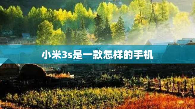 小米3s是一款怎样的手机 小米3s是一款怎样的手机