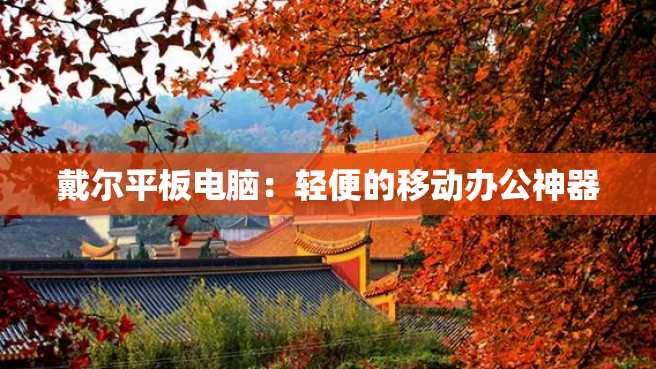 戴尔平板电脑:轻便的移动办公神器 戴尔平板电脑:轻便的移动办公神器
