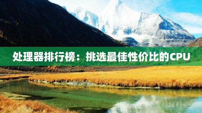 处理器排行榜:挑选最佳性价比的CPU 处理器排行榜:挑选最佳性价比的CPU