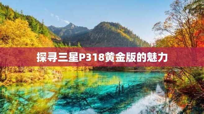 探寻三星P318黄金版的魅力 探寻三星P318黄金版的魅力