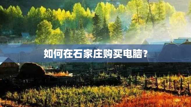 如何在石家庄购买电脑? 如何在石家庄购买电脑?