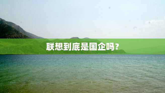 联想到底是国企吗? 联想到底是国企吗?
