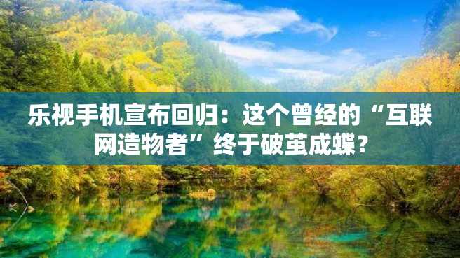 乐视手机宣布回归:这个曾经的“互联网造物者”终于破茧成蝶? 乐视手机宣布回归:这个曾经的“互联网造物者”终于破茧成蝶?