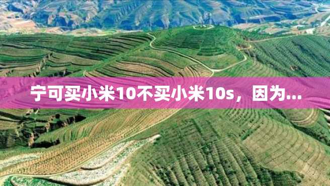 宁可买小米10不买小米10s,因为... 宁可买小米10不买小米10s,因为...
