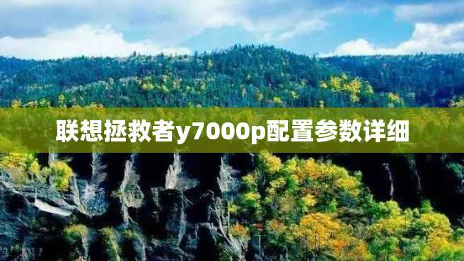 联想拯救者y7000p配置参数详细