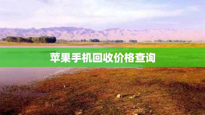 苹果手机回收价格查询 苹果手机回收价格查询