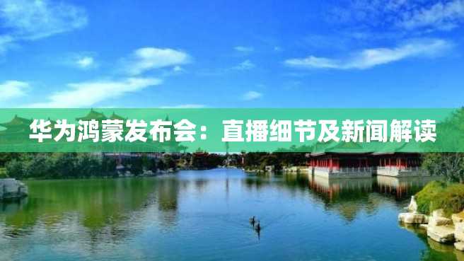 华为鸿蒙发布会:直播细节及新闻解读 华为鸿蒙发布会:直播细节及新闻解读