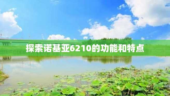 探索诺基亚6210的功能和特点 探索诺基亚6210的功能和特点
