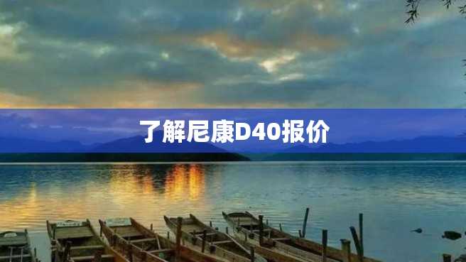 了解尼康D40报价 了解尼康D40报价