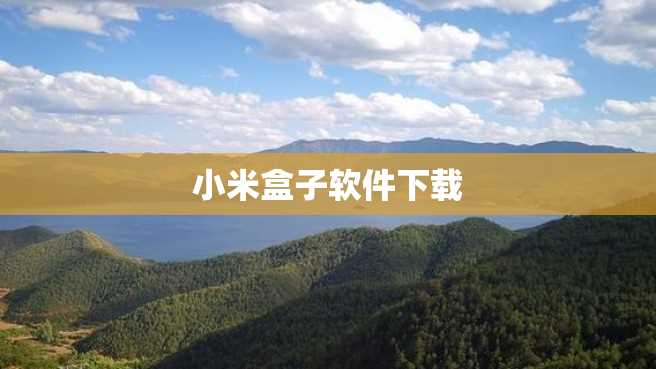 小米盒子软件下载