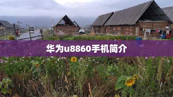 华为u8860手机简介 华为u8860手机简介