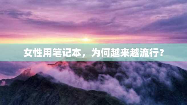 女性用笔记本,为何越来越流行? 女性用笔记本,为何越来越流行?