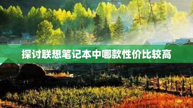 探讨联想笔记本中哪款性价比较高 探讨联想笔记本中哪款性价比较高