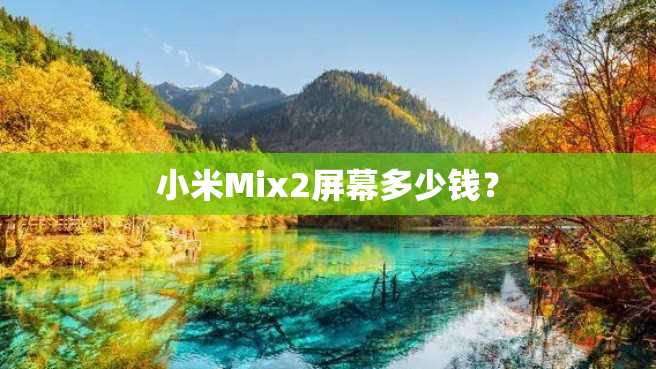 小米Mix2屏幕多少钱？