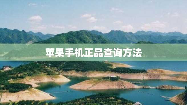 苹果手机正品查询方法 苹果手机正品查询方法