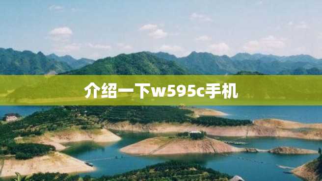 介绍一下w595c手机 介绍一下w595c手机