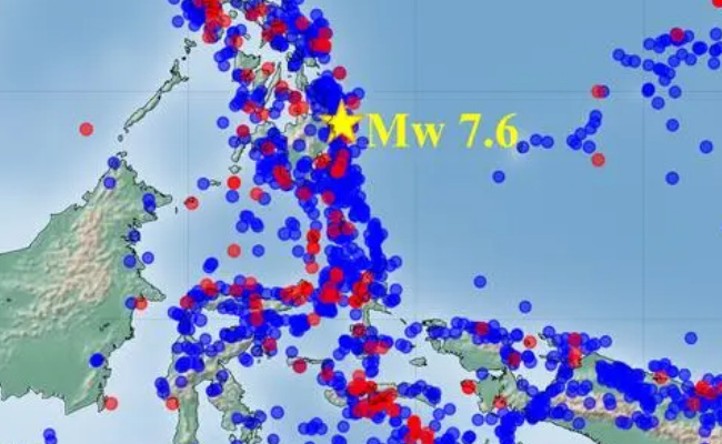 菲律宾棉兰老岛附近海域发生7.6级地震 会引发海啸吗