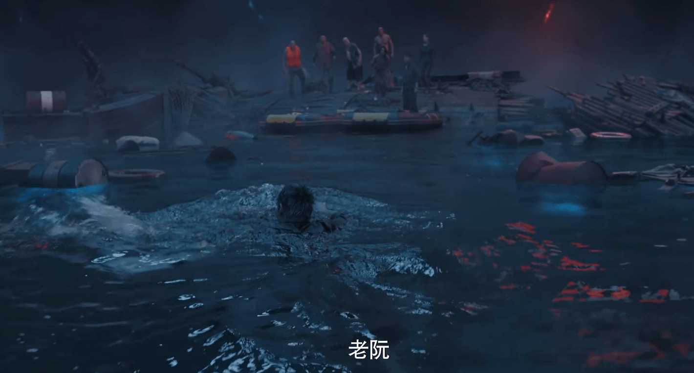 南海归墟:阮黑遭鲨鱼重伤,胖子挨骂 如此的剧情设定堪称画蛇添足