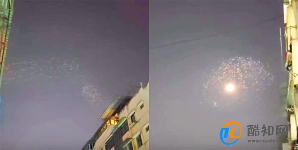 网友拍到不明发光物形若游龙 不明飞行物目击事件