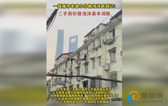一线城市老破小价格泡沫跌到5% 何为“老破小”