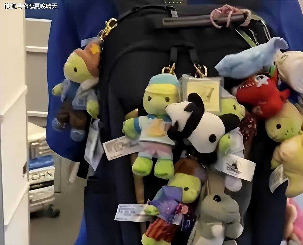 全红婵的书包上挂了个“动物园” 跳水天才对玩偶情有独钟