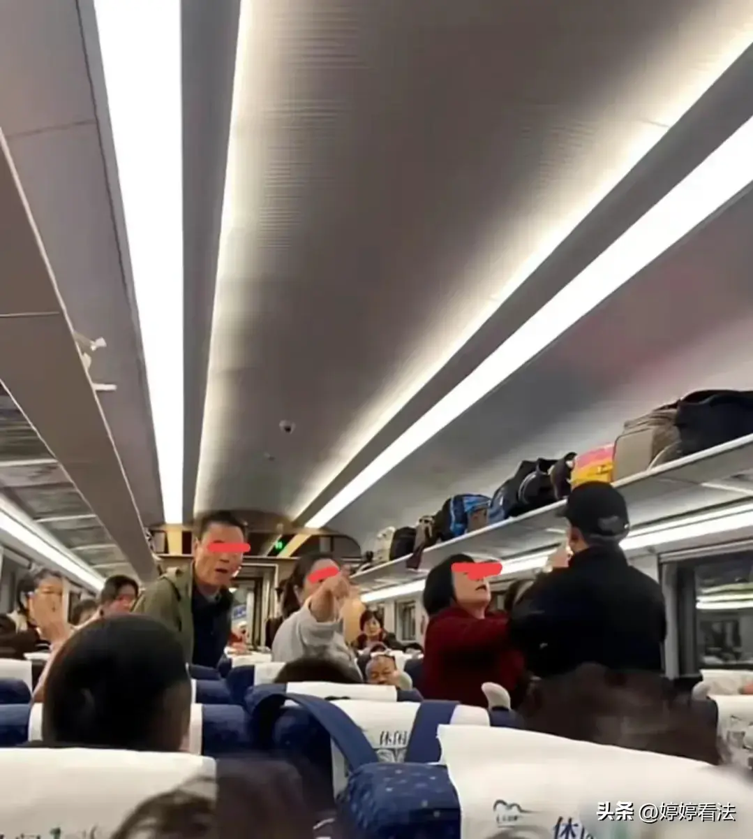 把素质扔了一地！大爷大妈列车上吵闹 乘客提醒反被怼