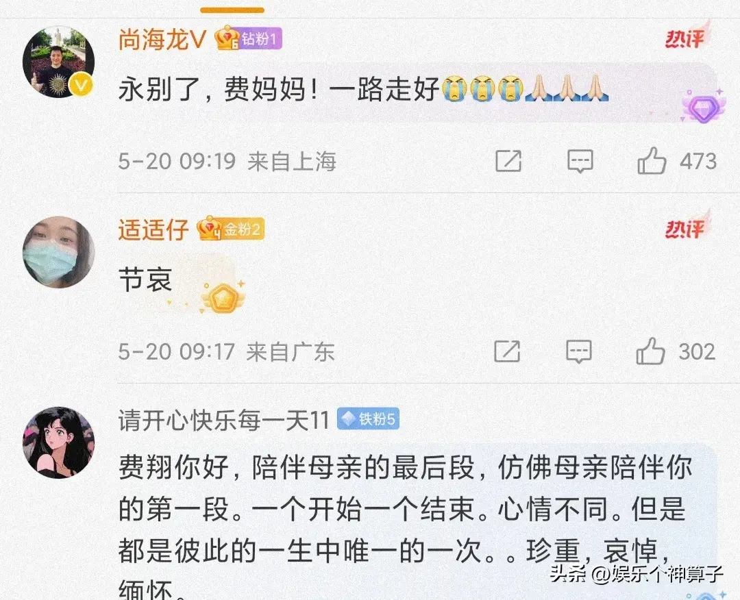 费翔母亲毕丽娜去世 发文悼念字字泣血令人泪目