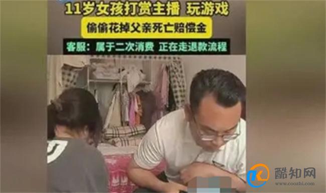 女孩打赏玩游戏花掉父亲死亡赔偿金 孩子游戏充值退回方法