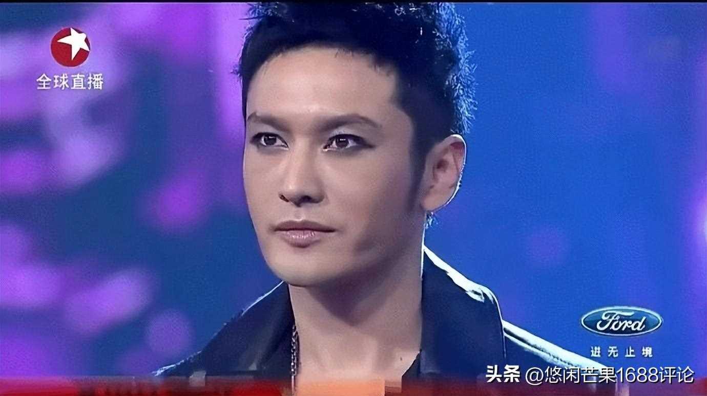 黄晓明十年前化过亚当烟熏妆 妖气十足逗死人了